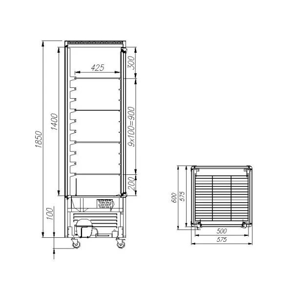 Витрина кондитерская Полюс D4 VM 400-1 (R400С)