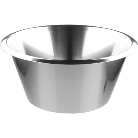 Миска; сталь нерж.; 0.3л; D=10.5,H=7,L=10.5,B=10.5см; металлич.