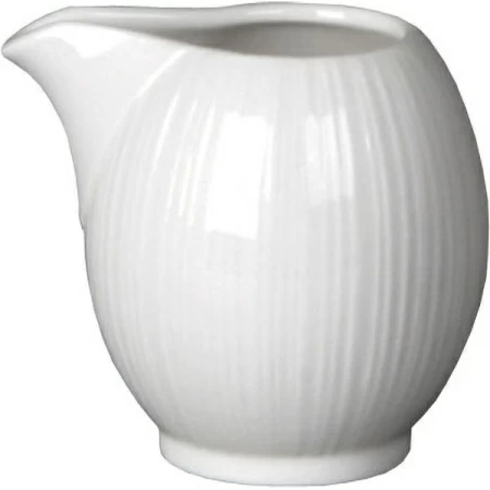 Молочник «Спайро»; фарфор; 200мл; D=4.5,H=7.8,L=13.5,B=9см; белый