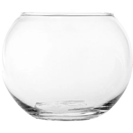 Ваза-шар; стекло; 400мл; D=10,H=7.7см; прозр.