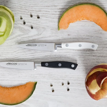 Нож для чистки овощей и фруктов «Ривьера»; сталь нерж.,полиоксиметилен; L=20/10,B=2см; черный,металлич