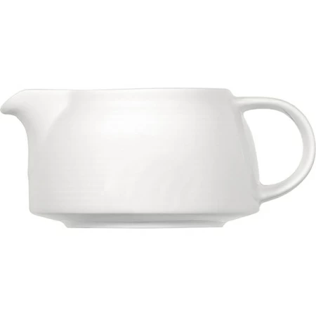 Соусник «Карат»; фарфор; 300мл; D=11,H=7,L=15см; белый