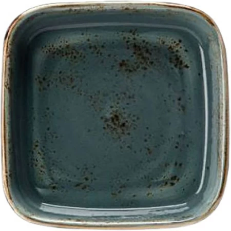 Форма для запек. «Крафт»; фарфор; 1850мл; H=5,L=25.5,B=25.5см; синий