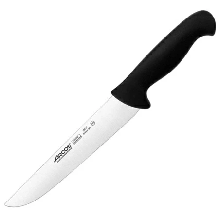 Нож для мяса «2900»; сталь нерж.,полипроп.; L=34/21,B=3.2см; черный,металлич.