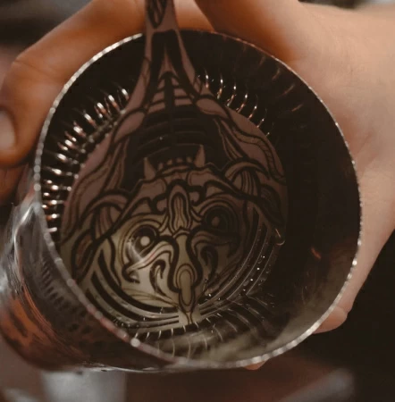 Стрейнер Cocktail design Hannya by Tattoo.Darina от магазина ligabarshop.ru