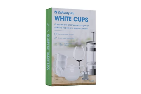 Средство для отбеливания посуды DrPurity White Cups
