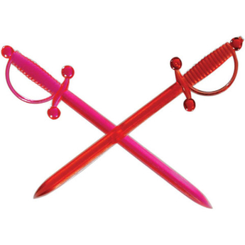 Пики д/канапе «Меч» [500шт]; полистирол; L=7см; разноцветн.