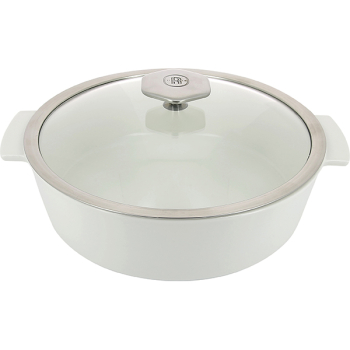 Кастрюля для запекания с крышкой «Революшн»; термост.стекло,керамика; 3.6л; D=28,H=12.5см