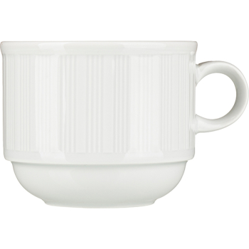 Чашка чайная «Эвита»; фарфор; 250мл; D=8.5,H=7,L=10.5,B=8.5см; белый
