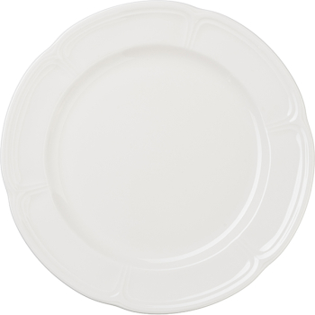 Тарелка мелкая «Торино вайт»; фарфор; D=30,H=2.5см; белый