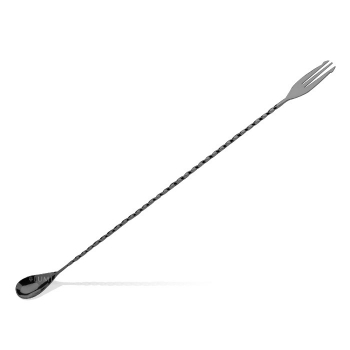Фото Ложка барная Lumian Trident fork 40 см черный Ложка барная Lumian Trident fork 40 см черный