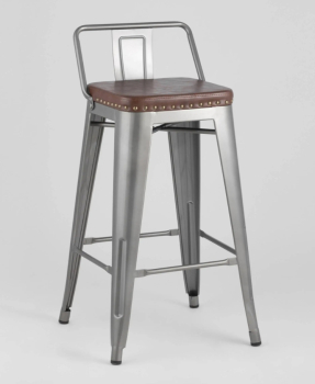 Стул полубарный TOLIX SOFT серебристый