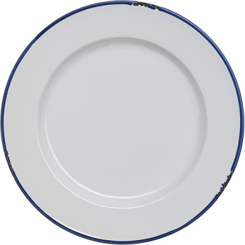 Тарелка мелкая «Эйвбери блю»; керамика; D=26,H=2.8см; белый,синий