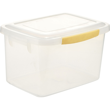 Фото Контейнер для пищев.продук. с крышкой; полипроп.; 8л; H=17,L=30,B=22см; полупрозр. Контейнер для пищев.продук. с крышкой; полипроп.; 8л; H=17,L=30,B=22см; полупрозр.