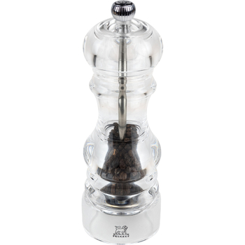 Мельница для перца метал.мех.; акрил; H=18см