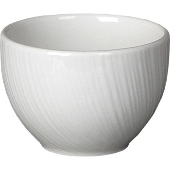 Сахарница «Спайро»; фарфор; 227мл; D=9,H=6см; белый