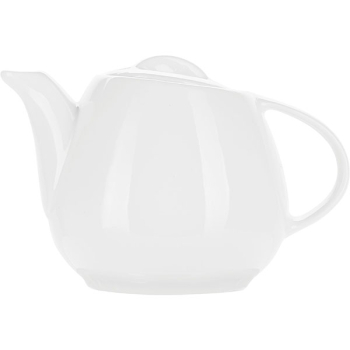 Чайник «Таир»; фарфор; 450мл; белый