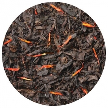 Чай ароматизированный черный крупнолистовой Земляника со сливками LBS Tea