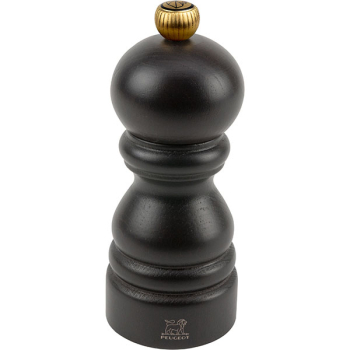 Мельница для перца мет .мех.; дерево,металл; D=5.3,H=12см; тем.корич.,золотой