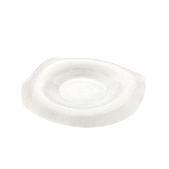 Блюдо сервир.;  ручная работа; фарфор; D=29,H=3см; белый