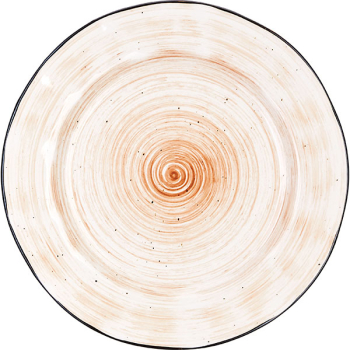 Тарелка  мелкая «Пастораль»; фарфор; D=27см; оранжев.