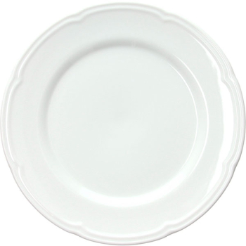 Тарелка мелкая «Увертюра»; фарфор; D=27см; белый
