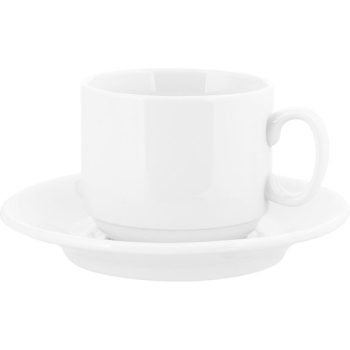 Пара чайная «Экспресс»; фарфор; 220мл; D=7.5/14.3,H=7.5см