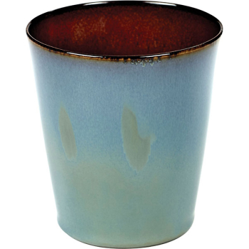 Стакан; керамика; 310мл; D=8.5,H=9.5см; серый,коричнев.