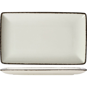 Блюдо прямоуг. «Чакоул дэпл»; фарфор; L=27,B=16.8см; белый