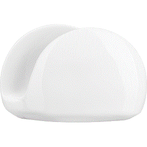 Салфетница «Кунстверк»; фарфор; ,H=75,L=115,B=40мм; белый