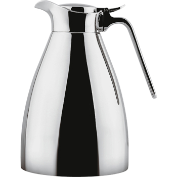 Кофейник-термос; сталь нерж.; 0.6л; H=19.1,L=15,B=10.5см; серебрян.