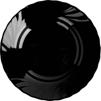 Фото Тарелка глубокая «Трианон»; стекло; 300мл; D=22.5,H=3.5см; черный Тарелка глубокая «Трианон»; стекло; 300мл; D=22.5,H=3.5см; черный