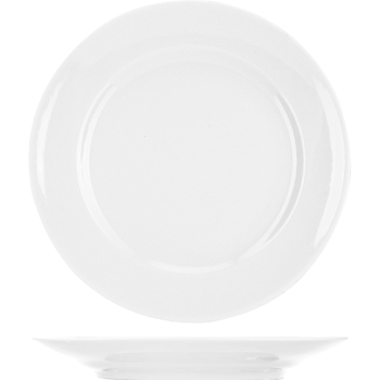 Тарелка мелкая «Идиллия»; фарфор; D=17,H=2см; белый