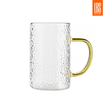Кружка стеклянная рельефная LBS 300 мл