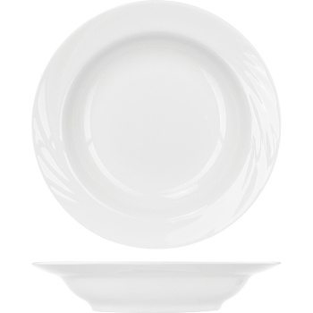 Тарелка глуб. «Голубка»; фарфор; D=22см; белый