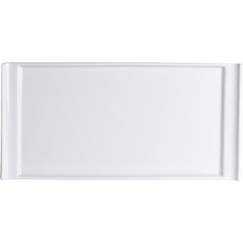 Блюдо прямоуг. «Варик»; фарфор; L=30,B=14.5см; белый