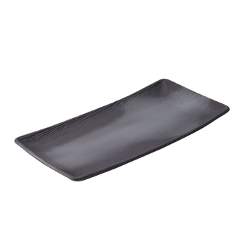 Блюдо прямоуг. «Арборесценс» цвет-лакрица; фарфор; L=30,B=12см