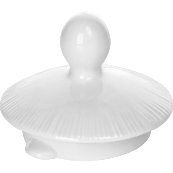 Крышка для чайника «Спайро»; фарфор; 795мл; D=5.6,H=6.5,L=7.5см; белый