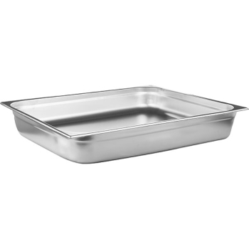 Гастроемкость (2/1); сталь нерж.; 27.5л; H=10,L=65,B=53см; металлич.