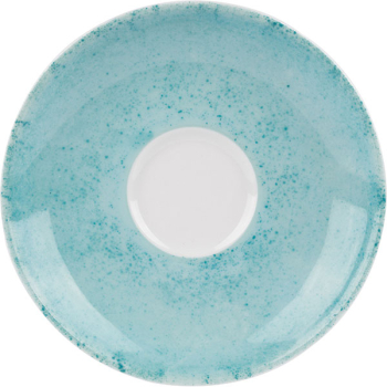 Блюдце с декором Lubiana Аида диаметр 12 см бирюзовый