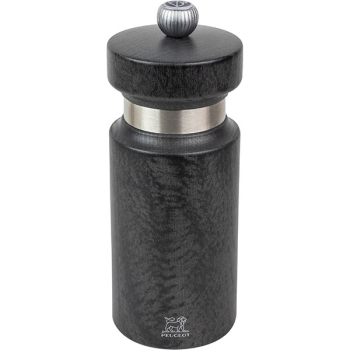 Мельница для соли «Роян»; бук,сталь нерж.; H=14см; серый