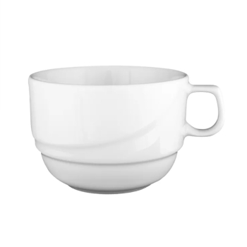 Чашка чайная Белая Принц 190 мл фарфор