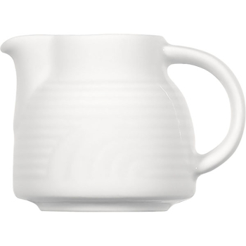 Молочник «Карат»; фарфор; 300мл; D=9,H=9,L=12.5см; белый