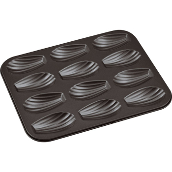 Форма конд.с антиприг.покрыт. «Ракушки»; тефлон; H=2,L=38,B=20см; тем.корич.