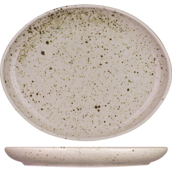 Блюдо овал. «Лайфстиль»; фарфор; L=32,B=25см; песочн.