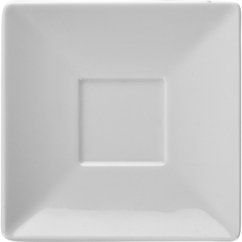 Блюдце квадратное «Классик»; фарфор; L=14,B=14см; белый