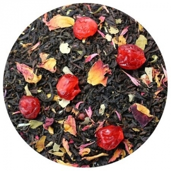 Чай ароматизированный черный Дикая вишня с ягодами LBS Tea