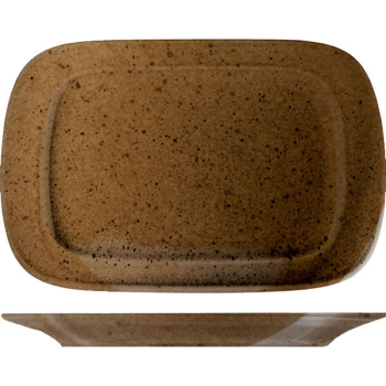 Тарелка прямоуг. «Кантри Стайл»; фарфор; H=1,L=24,B=15.2см; зелен.