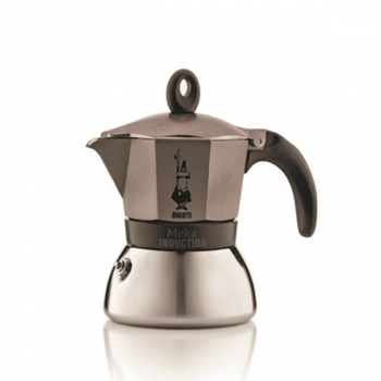 Гейзерная кофеварка Bialetti Moka Induction серый 3 порции