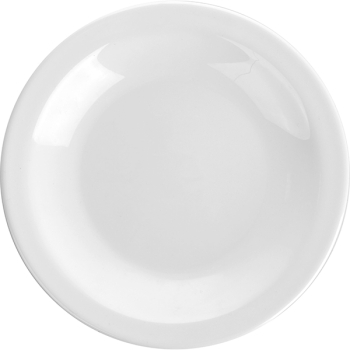 Тарелка глубокая «Отельер»; стекло; 300мл; D=22.5см; белый